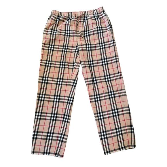 Burberry London Nova Check Pajama Pants Authentic Lounge Men’s Size Medium - Picture 1 of 12
